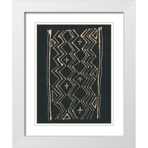 Udaka Study IV White Modern Wood Framed Art Print with Double Matting by Stramel, Renee W.