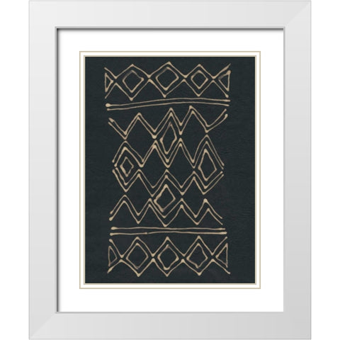 Udaka Study V White Modern Wood Framed Art Print with Double Matting by Stramel, Renee W.
