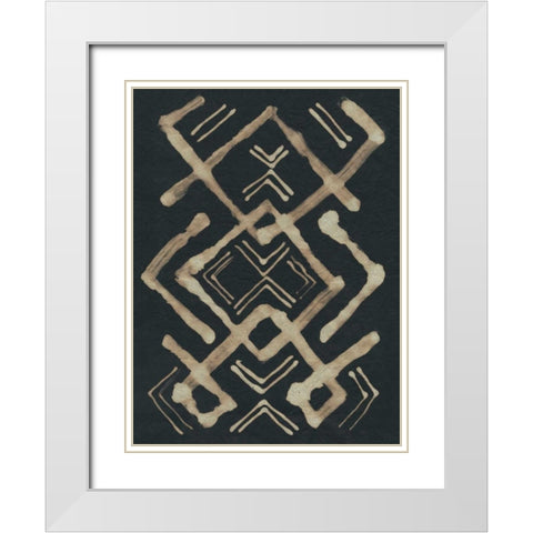 Udaka Study VI White Modern Wood Framed Art Print with Double Matting by Stramel, Renee W.