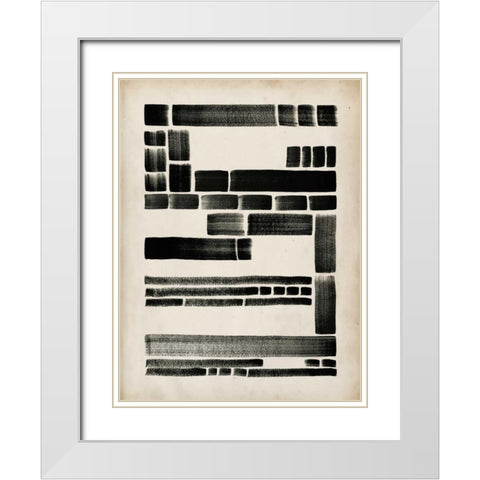 Antique Dash I White Modern Wood Framed Art Print with Double Matting by Popp, Grace