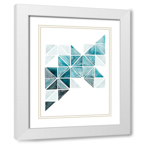 Jaydas Ladder II White Modern Wood Framed Art Print with Double Matting by Popp, Grace