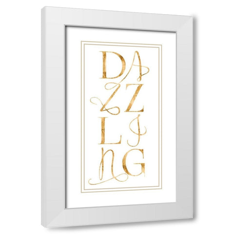 Elegant and Dazzling II White Modern Wood Framed Art Print with Double Matting by Popp, Grace