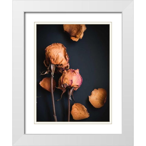 Wilted Dreams I White Modern Wood Framed Art Print with Double Matting by Quintero, Sonja