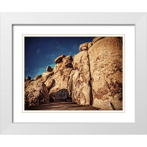 Outcroppings II White Modern Wood Framed Art Print with Double Matting by Perry, Rachel