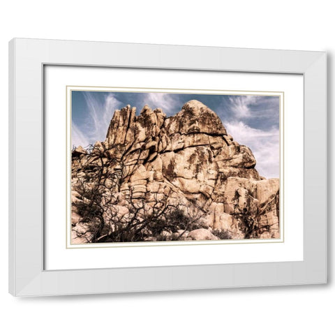 Outcroppings V White Modern Wood Framed Art Print with Double Matting by Perry, Rachel