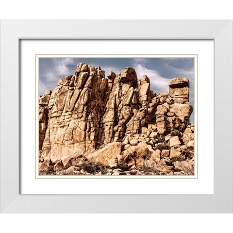 Outcroppings VII White Modern Wood Framed Art Print with Double Matting by Perry, Rachel