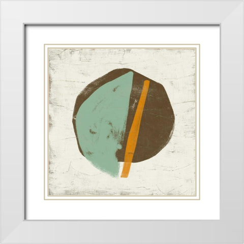 Mobile I White Modern Wood Framed Art Print with Double Matting by Vess, June Erica
