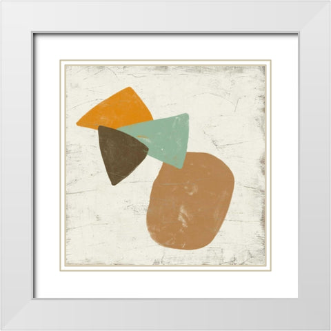 Mobile II White Modern Wood Framed Art Print with Double Matting by Vess, June Erica