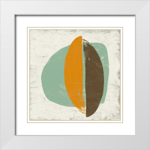 Mobile III White Modern Wood Framed Art Print with Double Matting by Vess, June Erica