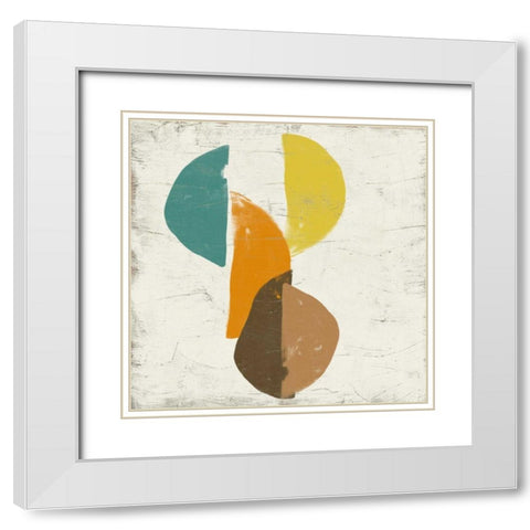 Mobile IV White Modern Wood Framed Art Print with Double Matting by Vess, June Erica