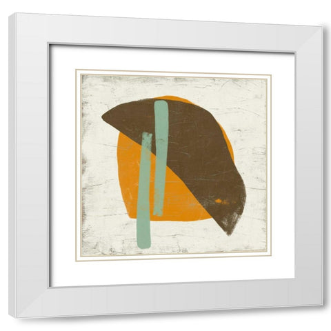 Mobile V White Modern Wood Framed Art Print with Double Matting by Vess, June Erica