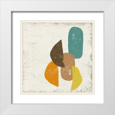 Mobile VI White Modern Wood Framed Art Print with Double Matting by Vess, June Erica