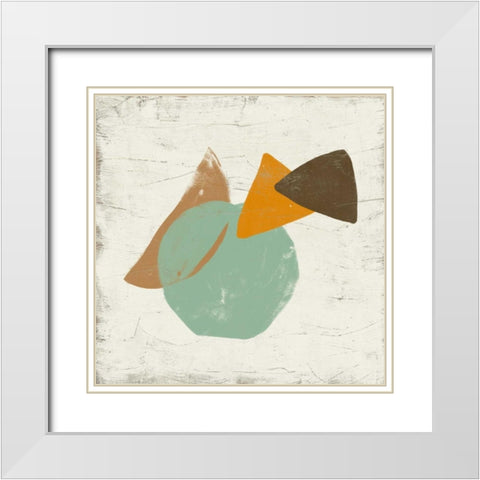 Mobile VIII White Modern Wood Framed Art Print with Double Matting by Vess, June Erica