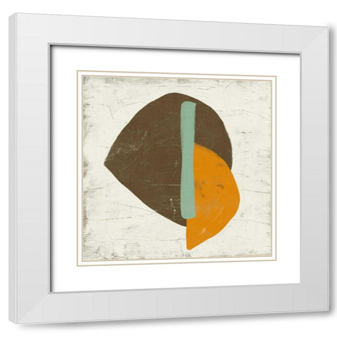 Mobile IX White Modern Wood Framed Art Print with Double Matting by Vess, June Erica