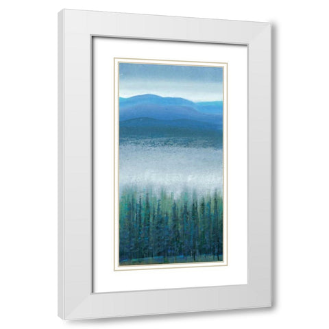 Valley Fog I White Modern Wood Framed Art Print with Double Matting by OToole, Tim