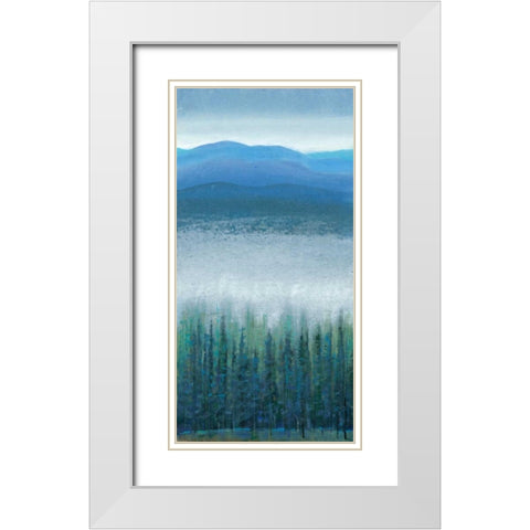 Valley Fog I White Modern Wood Framed Art Print with Double Matting by OToole, Tim