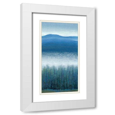 Valley Fog II White Modern Wood Framed Art Print with Double Matting by OToole, Tim