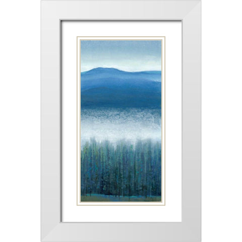 Valley Fog II White Modern Wood Framed Art Print with Double Matting by OToole, Tim