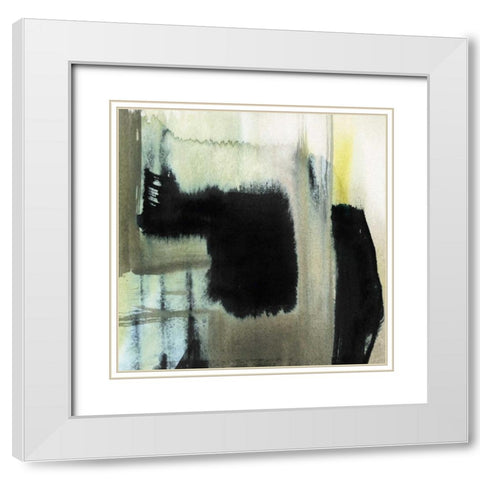 Obscured Plane II White Modern Wood Framed Art Print with Double Matting by Goldberger, Jennifer