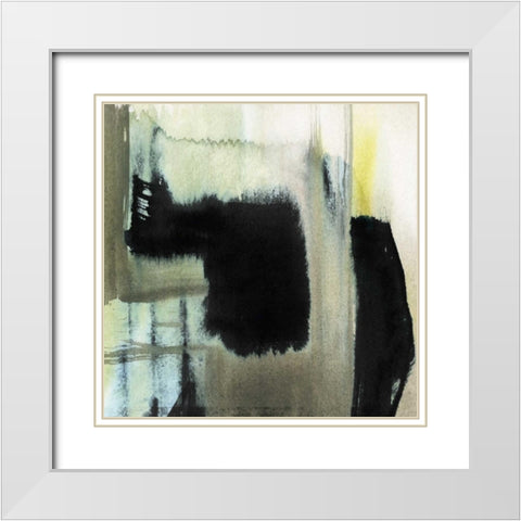 Obscured Plane II White Modern Wood Framed Art Print with Double Matting by Goldberger, Jennifer