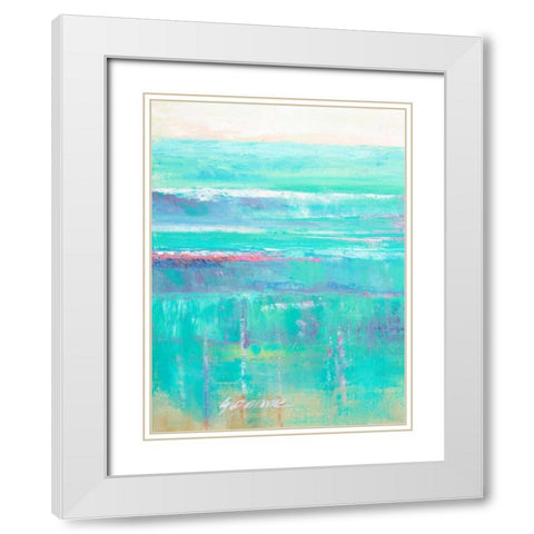 Beneath the Sea I White Modern Wood Framed Art Print with Double Matting by Wilkins, Suzanne