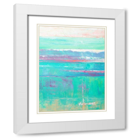 Beneath the Sea II White Modern Wood Framed Art Print with Double Matting by Wilkins, Suzanne