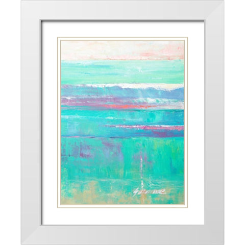 Beneath the Sea II White Modern Wood Framed Art Print with Double Matting by Wilkins, Suzanne