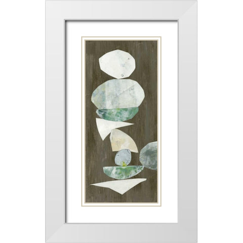 Mid-century Formation I White Modern Wood Framed Art Print with Double Matting by Goldberger, Jennifer