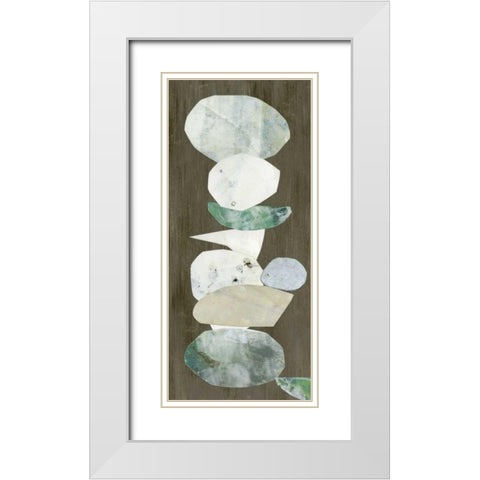 Mid-century Formation II White Modern Wood Framed Art Print with Double Matting by Goldberger, Jennifer