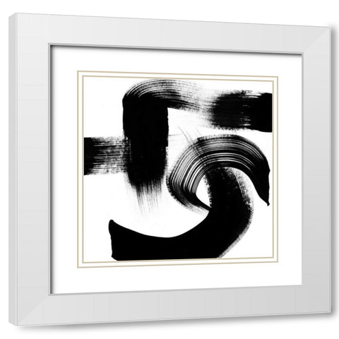 Playtime II White Modern Wood Framed Art Print with Double Matting by Chandler, Sharon