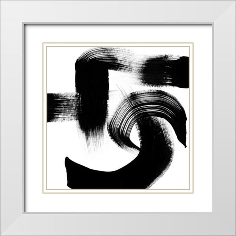 Playtime II White Modern Wood Framed Art Print with Double Matting by Chandler, Sharon