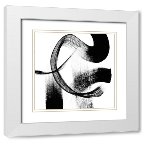 Playtime III White Modern Wood Framed Art Print with Double Matting by Chandler, Sharon