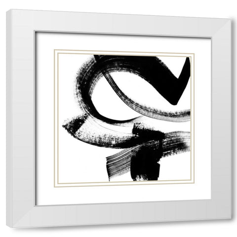 Playtime V White Modern Wood Framed Art Print with Double Matting by Chandler, Sharon