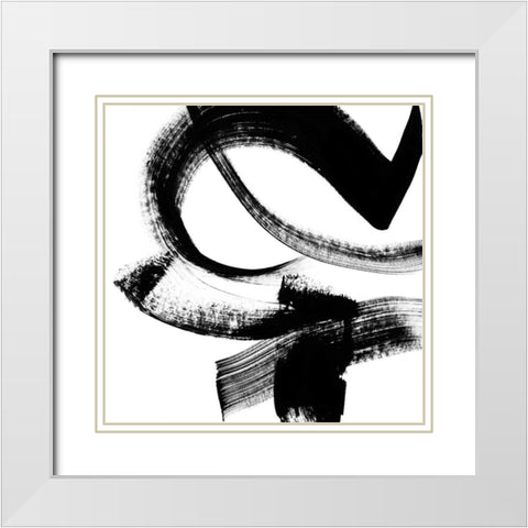 Playtime V White Modern Wood Framed Art Print with Double Matting by Chandler, Sharon
