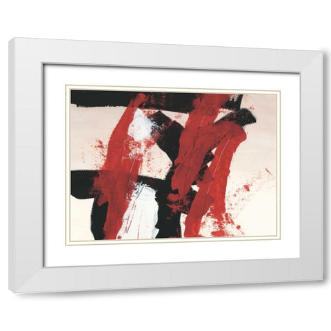 Hessei II White Modern Wood Framed Art Print with Double Matting by Vess, June Erica