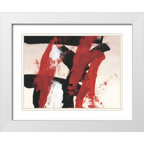 Hessei II White Modern Wood Framed Art Print with Double Matting by Vess, June Erica