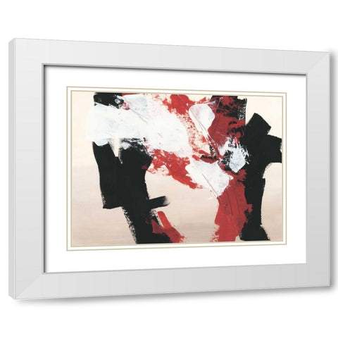 Hessei IV White Modern Wood Framed Art Print with Double Matting by Vess, June Erica