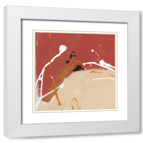 Molecular Dynamics II White Modern Wood Framed Art Print with Double Matting by Vess, June Erica