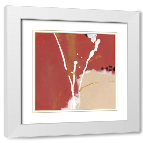 Molecular Dynamics III White Modern Wood Framed Art Print with Double Matting by Vess, June Erica