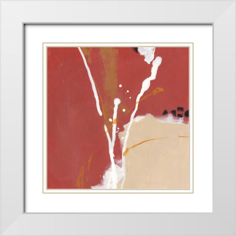 Molecular Dynamics III White Modern Wood Framed Art Print with Double Matting by Vess, June Erica