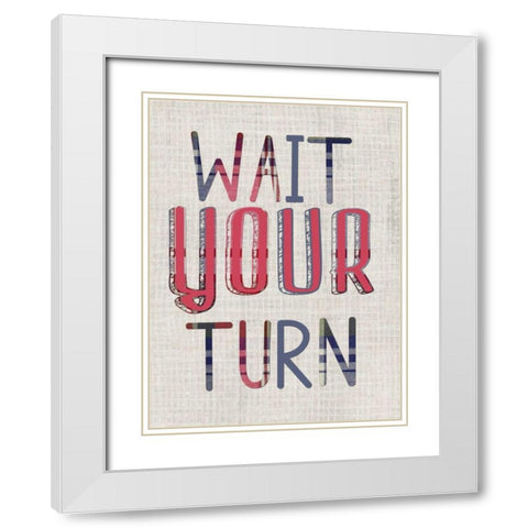 Manners II White Modern Wood Framed Art Print with Double Matting by Ludwig, Alicia