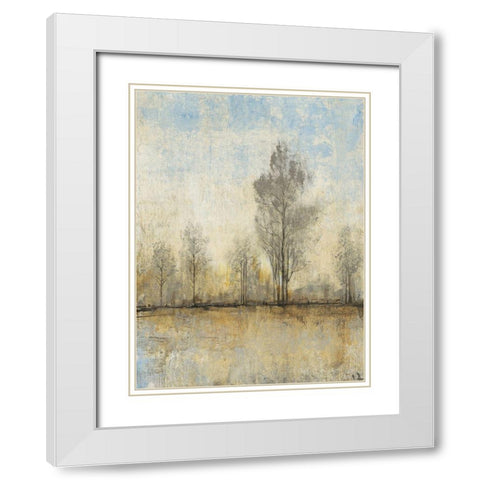 Custom Quiet Nature I White Modern Wood Framed Art Print with Double Matting by OToole, Tim