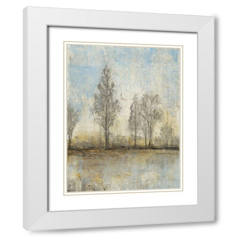 Custom Quiet Nature II White Modern Wood Framed Art Print with Double Matting by OToole, Tim