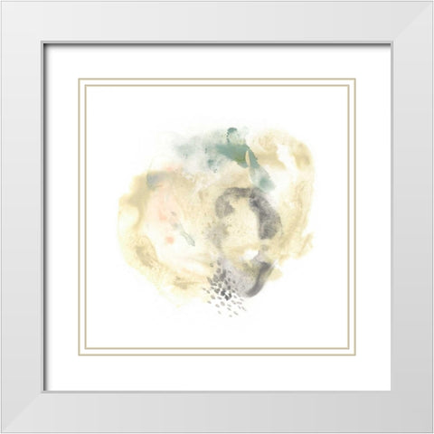 Galaxy I White Modern Wood Framed Art Print with Double Matting by Vess, June Erica