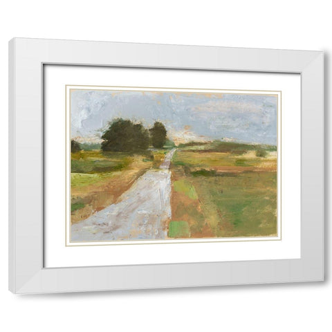 Back Country Road I White Modern Wood Framed Art Print with Double Matting by Harper, Ethan