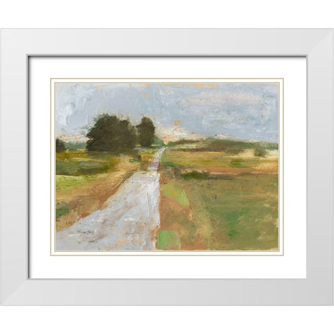Back Country Road I White Modern Wood Framed Art Print with Double Matting by Harper, Ethan