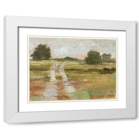 Back Country Road II White Modern Wood Framed Art Print with Double Matting by Harper, Ethan