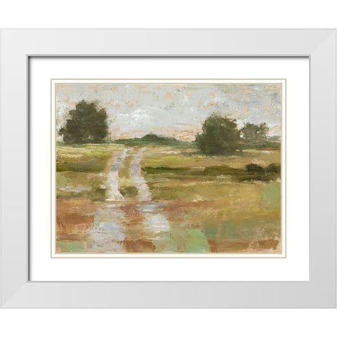 Back Country Road II White Modern Wood Framed Art Print with Double Matting by Harper, Ethan