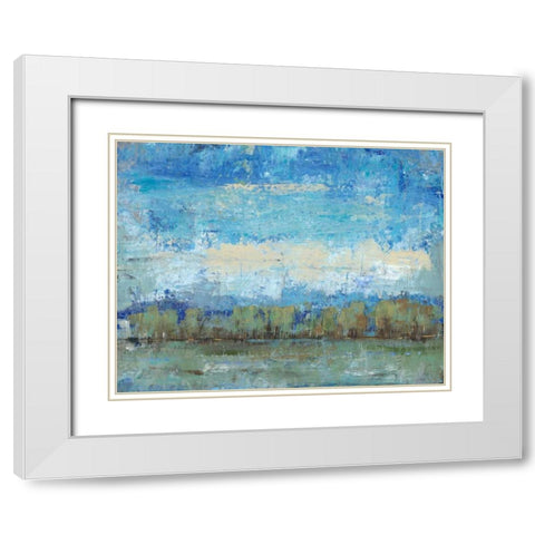 Forest Edge I White Modern Wood Framed Art Print with Double Matting by OToole, Tim