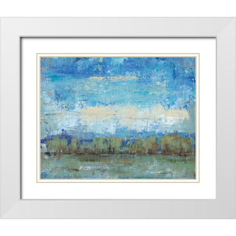 Forest Edge I White Modern Wood Framed Art Print with Double Matting by OToole, Tim